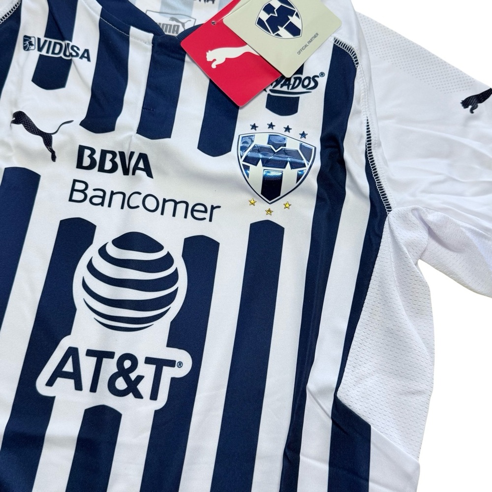 NWT Kids PUMA MONTERREY RAYADOS HOME JERSEY Soccer - Picture 5 of 8